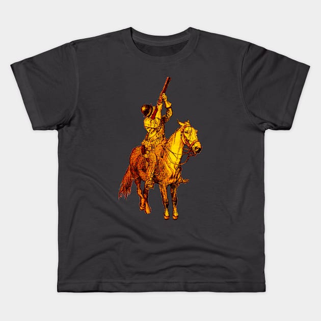 Horse Musket Kids T-Shirt by nineshirts